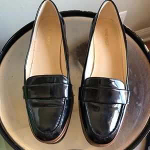 Nine West Size 8 patent leather loafers